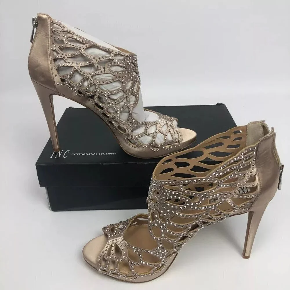 INC Womens Sarane Evening Sandals Bisque 11M
